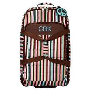  PBteen Coco Stripe Large Rolling Duffle: Kitchen & Dining