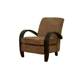  Brown Microfiber Club Arm Chair: Home & Kitchen