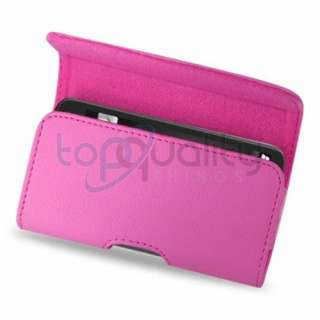 Pink Leather Pouch Belt Holster Case Replenish M580 Titanium Xperia 