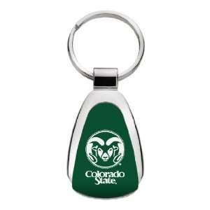  Colorado State University   Teardrop Keychain   Green 