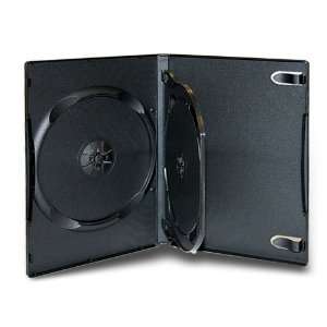  50 Pack 14mm Standard Black Cd/dvd Case (2 Discs with 1 