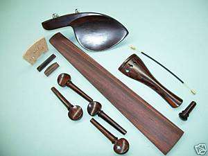 Old Violin Shop 3/4 set chin rest pegs fingerboard Rose  