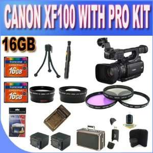  Canon XF100 Professional Camcorder with 10x HD Video lens 