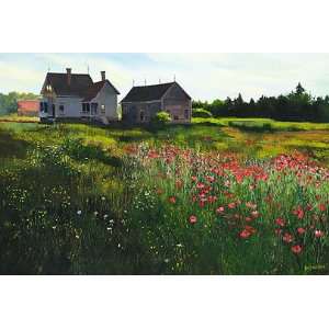   : Sally Caldwell Fisher   Gone to Seed Canvas Giclee: Home & Kitchen