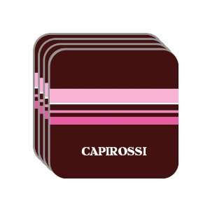 Personal Name Gift   CAPIROSSI Set of 4 Mini Mousepad Coasters (pink 