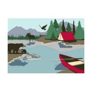  Camping Full Wall Mural: Home & Kitchen