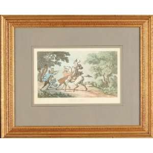 Doctor Syntax Stopt by Highwaymen   Print   Thomas Rowlandson   12x15