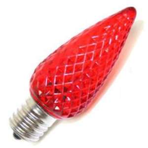    Commercial Grade LED C9 Red Bulbs   Box of 25: Home Improvement