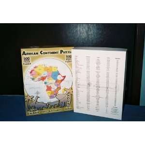  African Continent Jigsaw Puzzle, NEW Toys & Games