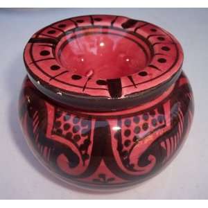 Ashtray small safi red By Treasures Of Morocco:  Home 