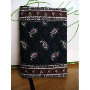   VERA BRADLEY QUILTED BOOK COVER   RARE NAVY PAISLEY 