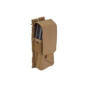   Mag Pouch Flat Dark Earth (2) Magazines Soft w/cover 58705: Sports