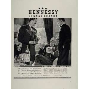 1938 Ad Hennessy Cognac Brandy Old Fashioned Drink Men   Original 