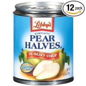 Libbys Pear Halves In Heavy Syrup: Grocery & Gourmet Food