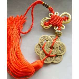 Feng Shui 7 Coins Knot Tassel Endless Mythic Fortune Knot