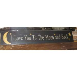   Sign *I Love You to the Moon and Back* with Moon ~: Home & Kitchen