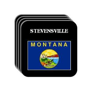  US State Flag   STEVENSVILLE, Montana (MT) Set of 4 Mini 