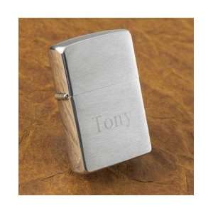  Personalized Brushed Chrome Zippo Lighter: Kitchen 