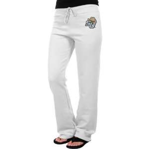  NCAA Stetson Hatters Ladies White Logo Applique Sweatpant 