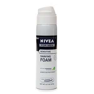  Nivea for Men Sensitive Shaving Foam, 8.7 oz Health 