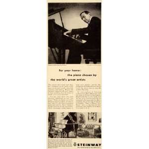  1952 Ad Steinway Piano Alexander Brailowsky Siegel 