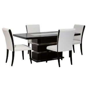Diamond Sofa   71 Inch Rectangle Dining Table in Dark Walnut with 