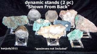 Dynamic Acrylic Display Stand for Slabs Geodes Fossils Minerals 10 ct 