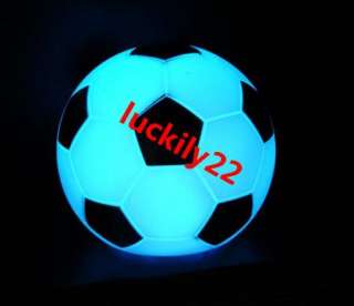 New Football Changing 7 Color LED Candle lights lamp  