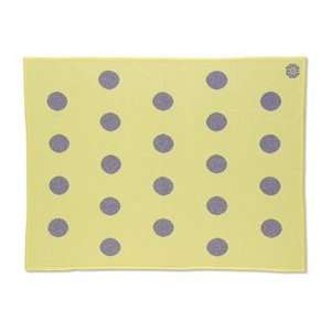  Polka Dot Cashmere Blanket in Yellow: Baby