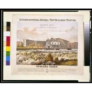   Hotel with new parlors on the rapids, Niagara Falls 1876 Home
