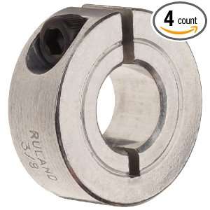 Ruland CL 6 A One Piece Clamping Shaft Collar, Aluminum, .375 Bore, 7 