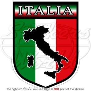 ITALY Italia Italian Shield 100mm (4) Bumper Sticker  