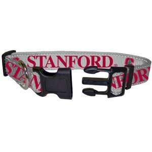  NCAA Stanford Cardinal Gray Large Dog Collar: Pet Supplies