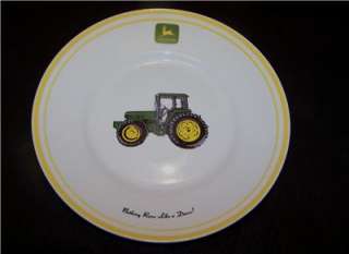 John Deere Yellow Trim Salad Plate  