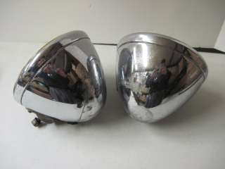 PAIR OF VINTAGE 1930s CHEVY GUIDE FOG LIGHTS  