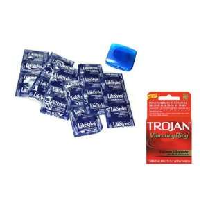 LifeStyles Premium Latex Condoms Extra Strength Lubricated 12 condoms 