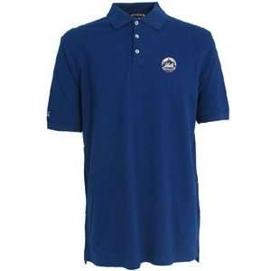   York Mets Blue Classic Pique Stainguard Polo Shirt