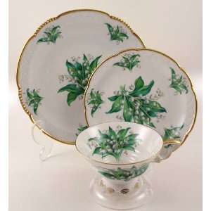  Mitterteich LILY of the VALLEY 3 Pc Dessert Set   Cup 