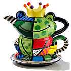 Romero Britto Ceramic Teapot for One, Frog by Giftcraft