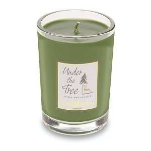  Under the Tree Round Glass Candle: Home & Kitchen