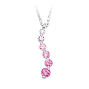   Cancer Awareness Crystal Pendant Necklace: Journey Of Hope: Jewelry