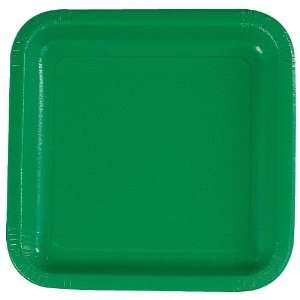  Green Square Dinner Plates (12 count) Toys & Games