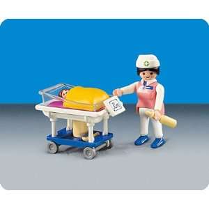  Playmobil 3979 Hospital Nurse with Baby Kim Toys & Games