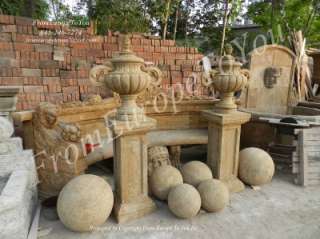 ANTIQUE STONE VICTORIAN STYLE URNS WITH BASES ASU1  