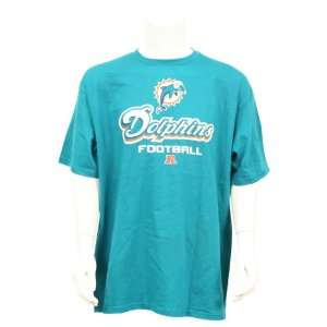   : Miami Dolphins Football NFL T Shirt (Teal)  XL: Sports & Outdoors
