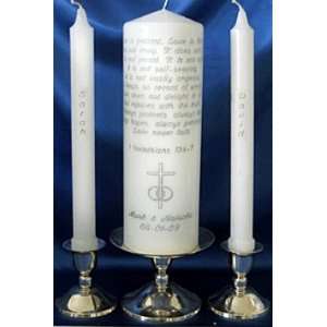  Corinthians Unity Candle Set 20 Verses
