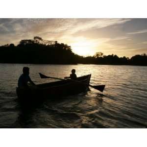  Two Children Sail in the Cocibolca Lake, Managua 