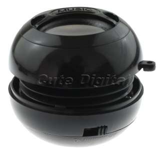 Portable Black Cute Mini Sound box Speaker For Laptop Ipod Mp4  