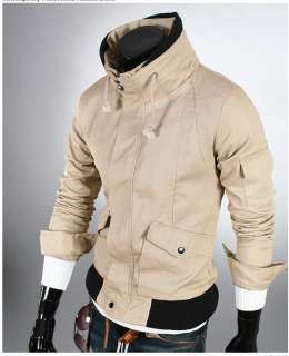 This is korea Mens erect collars designed coat.It is a slim stylish 