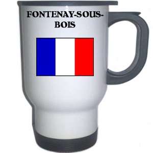 France   FONTENAY SOUS BOIS White Stainless Steel Mug 
